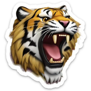 tamil eelam flag with roaring tiger sticker