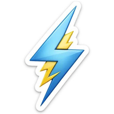 “Emoji-style RT logo, metallic silver with electric blue outline, bold and rounded like a sticker. Blue lightning bolt ⚡ on the left, yellow lightning bolt ⚡ on the right. Soft glow, glossy 3D finish, centered, white or transparent background.” sticker