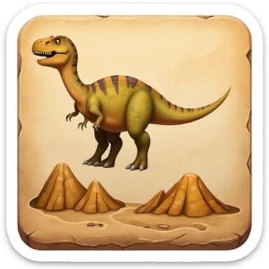 dinosaur traces sticker