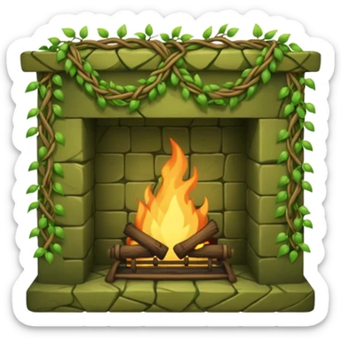 Vine hearth  sticker