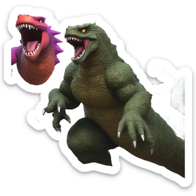 Godzilla fortnite sticker