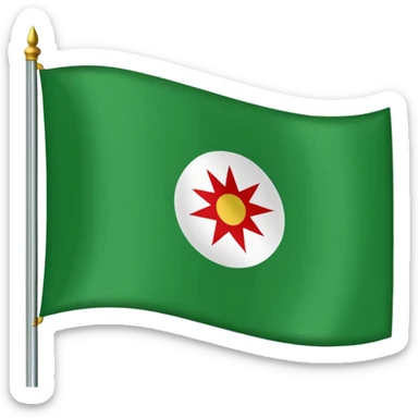 Just do a simple flag I want to put in my bio. Have u seen the panjshir flag do that it’s not in the emojis but make it exactly like the picture don’t add anything else. something on the middle search it up and make it in a shape of flag like the emojis no it’s goes like green on  sticker