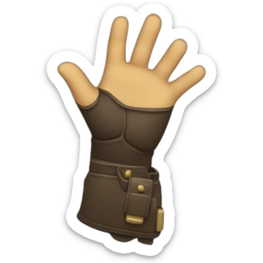 Saludo motero mano sticker