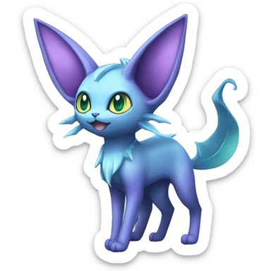 Espeon-Vaporeon full body sticker