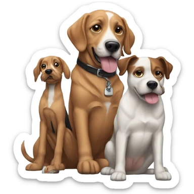 Harley, Jesse and Milly the dog sticker