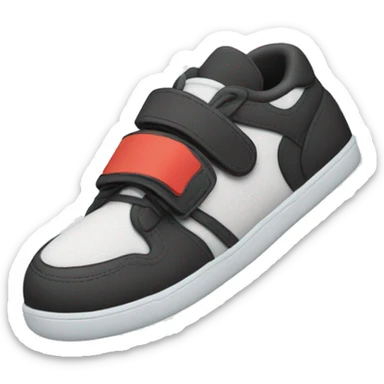 sneakers with velcro hook and loop fastener sticker