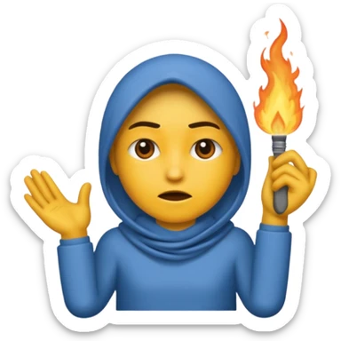 Je veux un emoji représentant adolf Hitler portant une moustache noir et carré rajoute une croix nazi sticker