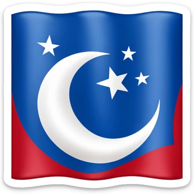 create an emoji i can use in my instagram bio of the iraqi turkmen flag sticker