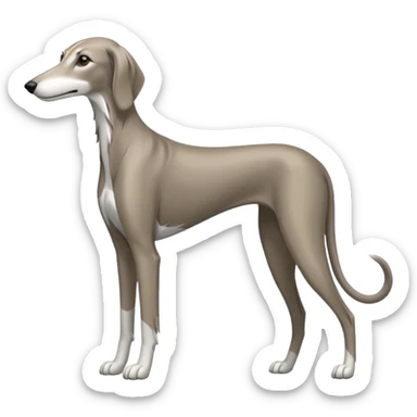 Grey Saluki  sticker