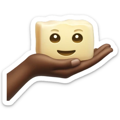 Handing soap to someone  sticker