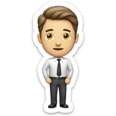 businessman busy sticker