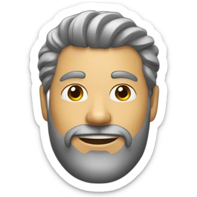 man's hair styling with wax sticker