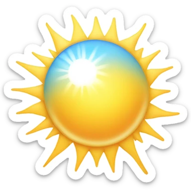 Sun with text Good Morning sticker