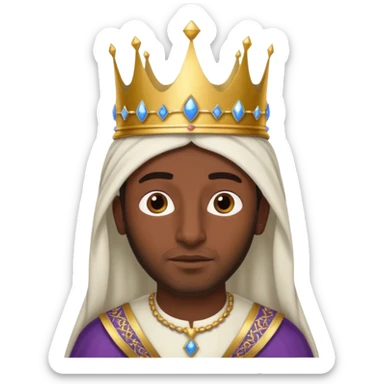 middle eastern man with a royal crown sticker