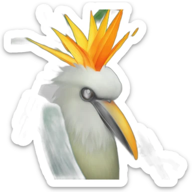 Birds of paradise sticker