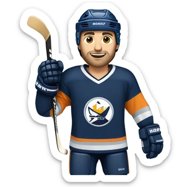 Hockeyplayer sticker