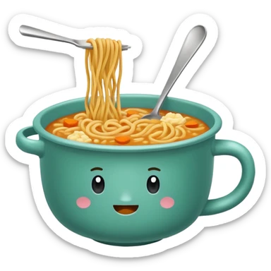 Vasos de sopa instantánea Marchan  sticker