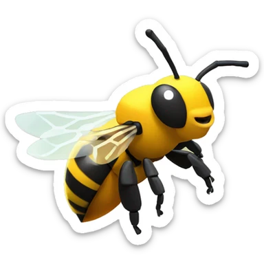 honey bee from bee swarm simulator sticker