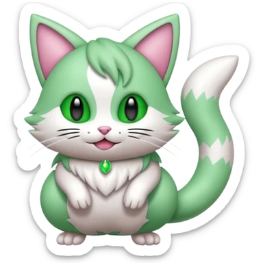  Fey Toony Sprigatito-Skitty-fusion-hybrid sticker