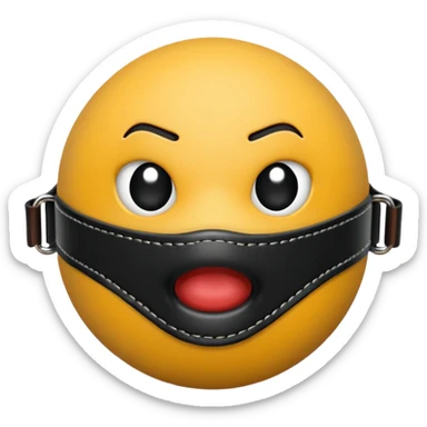Ball gag sticker
