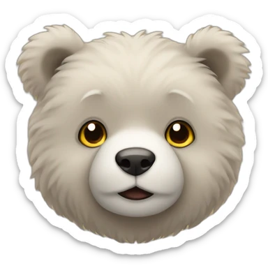 Ours en peluche sticker