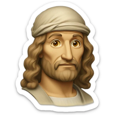 Leonardo DaVinci sticker