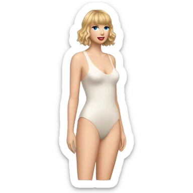 taylor swift full body in lover bodysuit  sticker