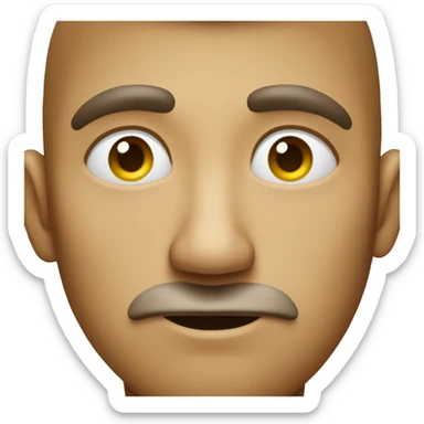 round face of doubt sticker