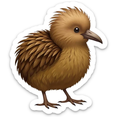 standing kiwi bird that looks like kiwi sticker