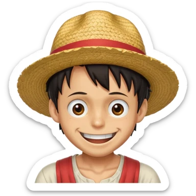 One peace lufi sticker