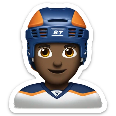 Hockeyplayer sticker