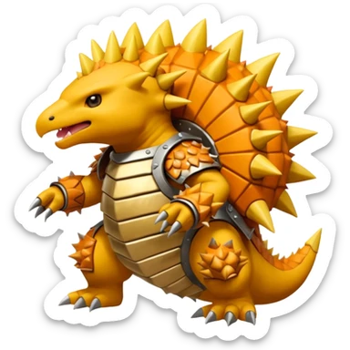 Sandslash-Fakémon-hybrid-creature (full body)  sticker