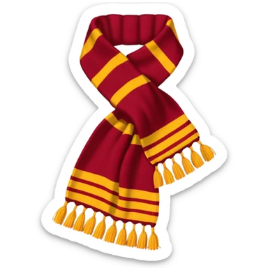  knitted griffindor scarf sticker