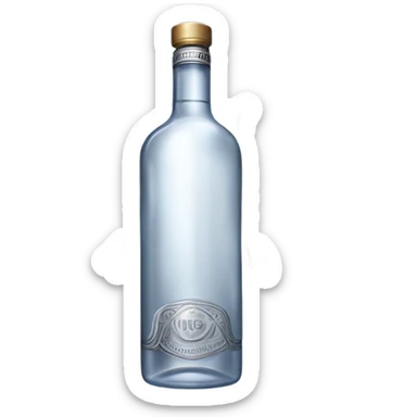 Bottle of vodka with wings  sticker