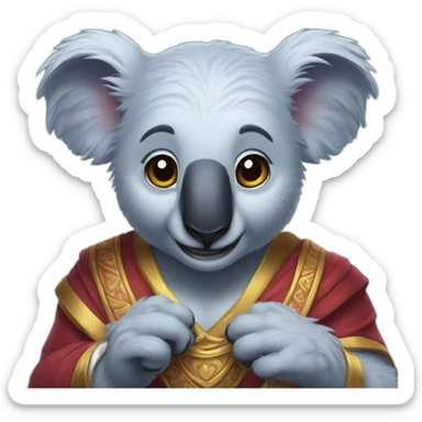 Dos koalas viendo a Aladín sticker