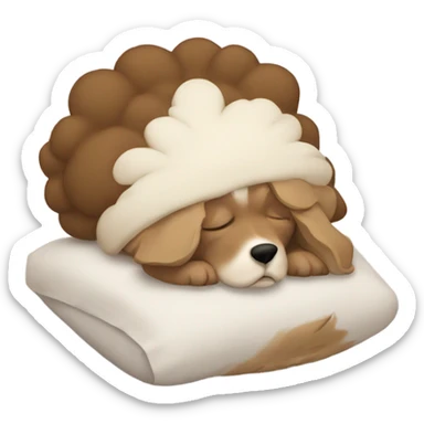 Dixie sleeping  sticker