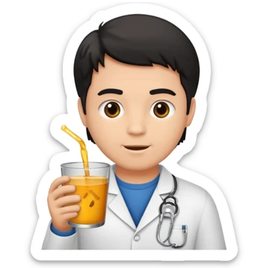 menino de tom de pele médio claro de cabelo preto pelado sentado no vaso sanitário  sticker