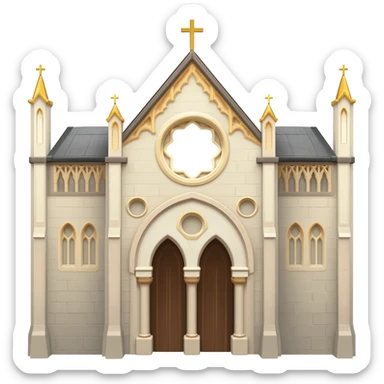 13th-century gothic-style synagogue sticker