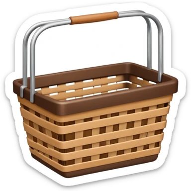 empty shoping basket sticker