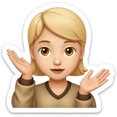 🤔this emoji with an innocent suspicious but also smirking 😏 expression looking up, but with that same hand sticker