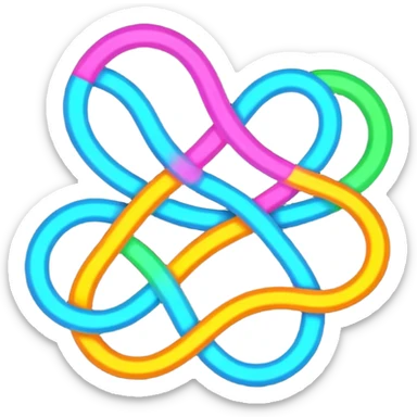 Neon Vibrant Pulsating Trail-glowing Chromatic Trico-Vernid-Fionbri-fusion-hybrid sticker