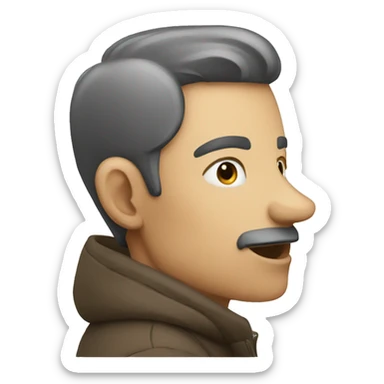 A man whisper sticker