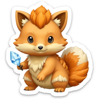Amaura-Sandshrewd-Vulpix-fusion sticker