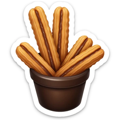 black churros sticker