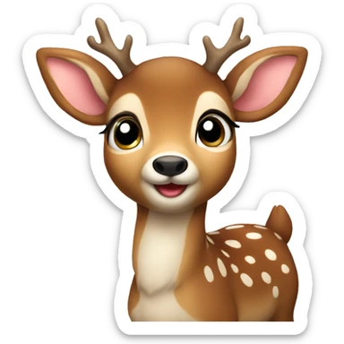 cute deer sticker