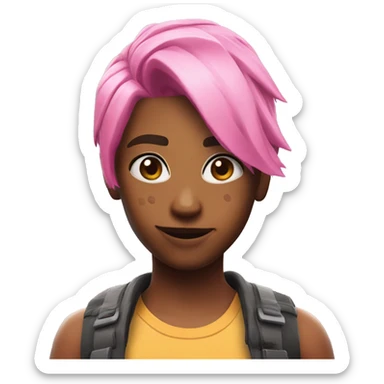 Fortnite Haze pink hair sticker