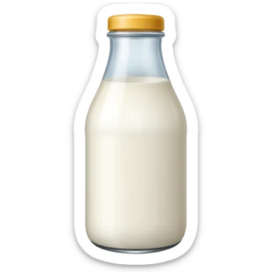 milk bottle sticker