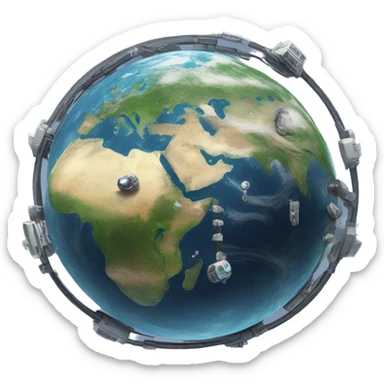 Technological Planet Earth  sticker