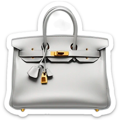 grey hermes Birkin bag sticker