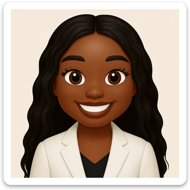 turn the second man in emoji style of the 1st image, match the facial features and match dressing style of the 2nd image, she is wearing white suit sticker